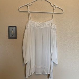 Off shoulder mid length sleeve top - size large